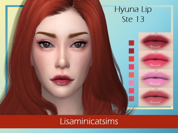 Sims 4 LMCS Hyuna Lip Set by Lisaminicatsims at TSR