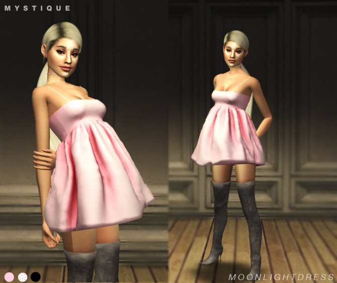 Sims 4 Moonlight Dress at Mystique Pixels