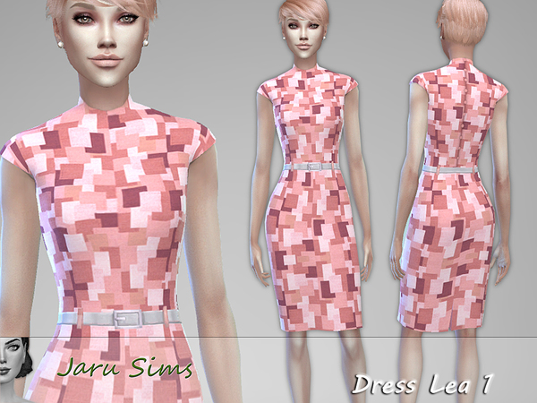 Sims 4 Dress Lea 1 by Jaru Sims at TSR