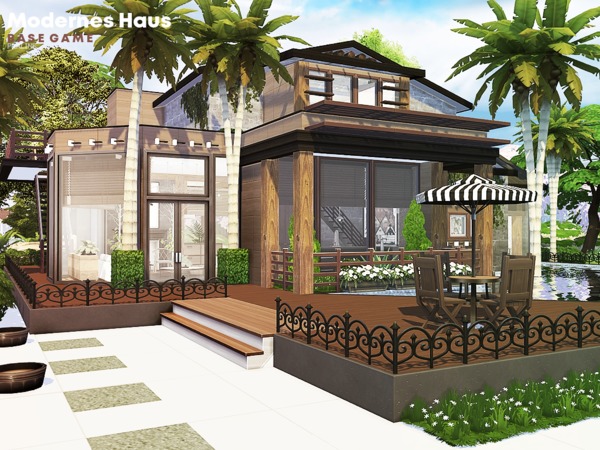 Sims 4 Modernes Haus by Pralinesims at TSR