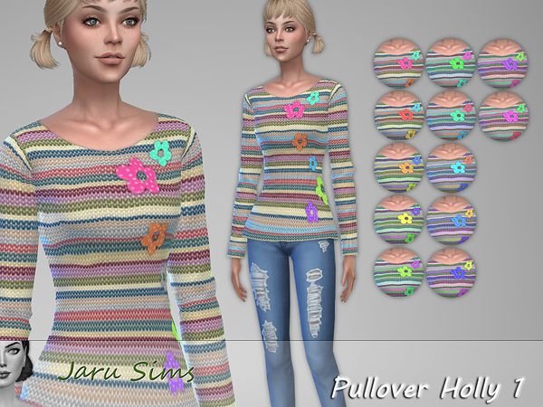 Sims 4 Pullover Holly 1 by Jaru Sims at TSR