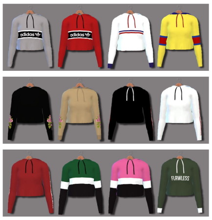 Sporty Hoodies at Descargas Sims » Sims 4 Updates