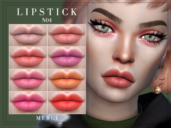 Sims 4 Lipstick N04 by Merci at TSR