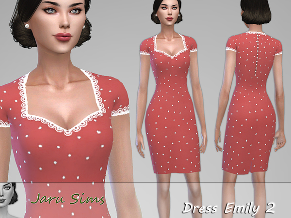 Sims 4 Dress Emily 2 by Jaru Sims at TSR