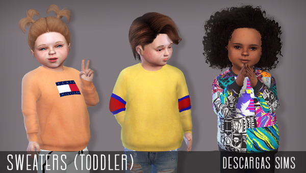 Sims 4 Sweaters Toddler at Descargas Sims