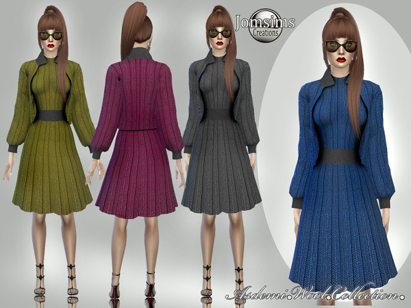 Sims 4 Asdemi wool outfit 3 by jomsims at TSR