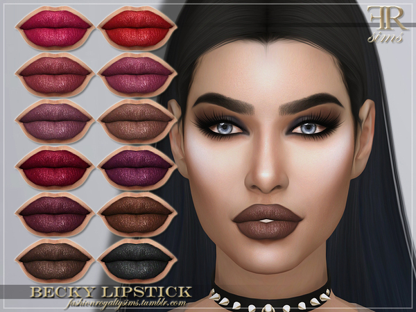 Sims 4 FRS Becky Lipstick by FashionRoyaltySims at TSR