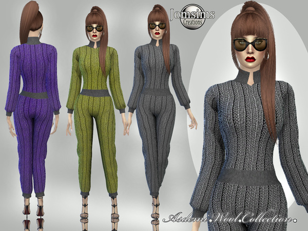 Sims 4 Asdemi wool jumpsuit by jomsims at TSR