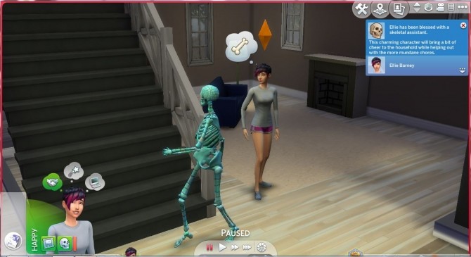 Sims 4 Permanent Skeletal Assistant by TheMoonlightEffect at Mod The Sims