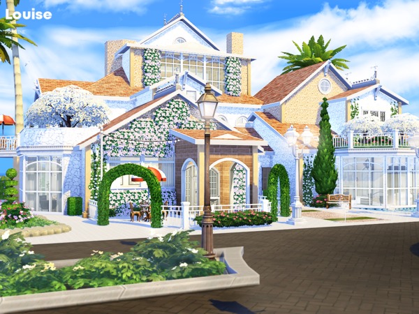 Sims 4 Louise house by Pralinesims at TSR