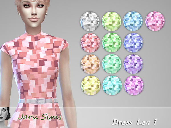 Sims 4 Dress Lea 1 by Jaru Sims at TSR