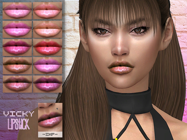Sims 4 IMF Vicky Lipstick N.122 by IzzieMcFire at TSR
