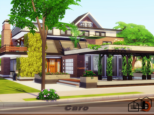 Sims 4 Caro modern house by Danuta720 at TSR