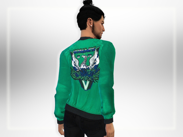 Sims 4 Bomber Jacket by Puresim at TSR