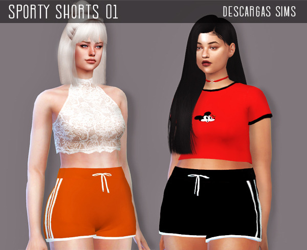 Sims 4 Sporty Shorts 01 at Descargas Sims