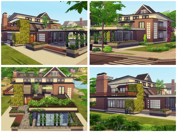Sims 4 Caro modern house by Danuta720 at TSR