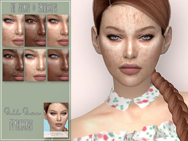 Sims 4 IMF Face Freckles N.06 by IzzieMcFire at TSR