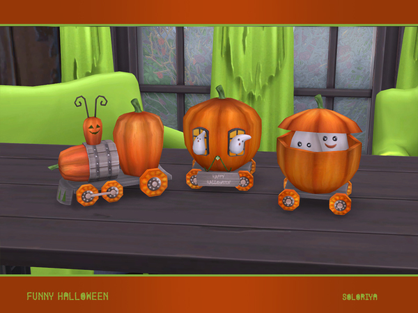 Sims 4 Funny Halloween set by soloriya at TSR
