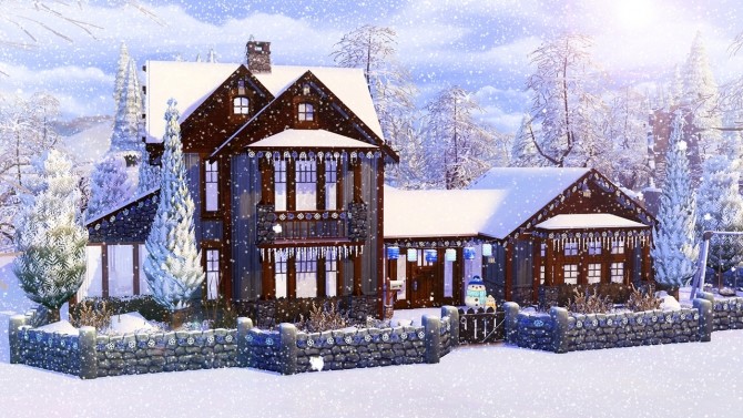 Sims 4 Wintery Family Home at Aveline Sims