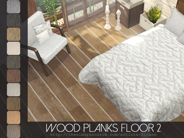 Sims 4 Wood Planks Floor 2 by Rirann at TSR