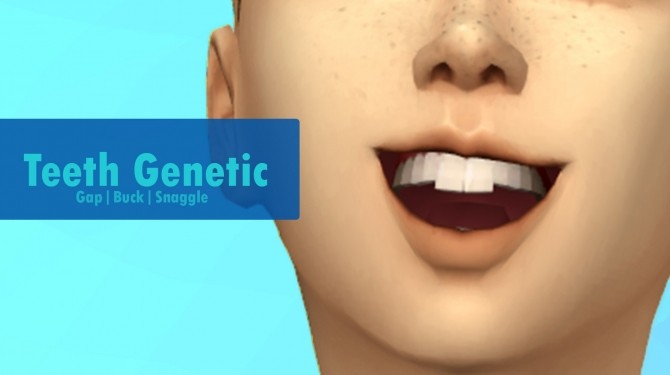 Sims 4 Teeth (Gap, buck and snaggle) by Nova JY at Mod The Sims
