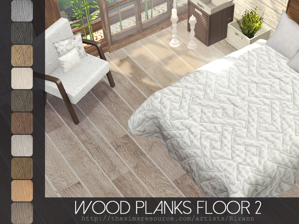 Sims 4 Wood Planks Floor 2 by Rirann at TSR