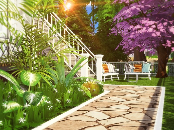 Sims 4 Sweet Louise house by MychQQQ at TSR