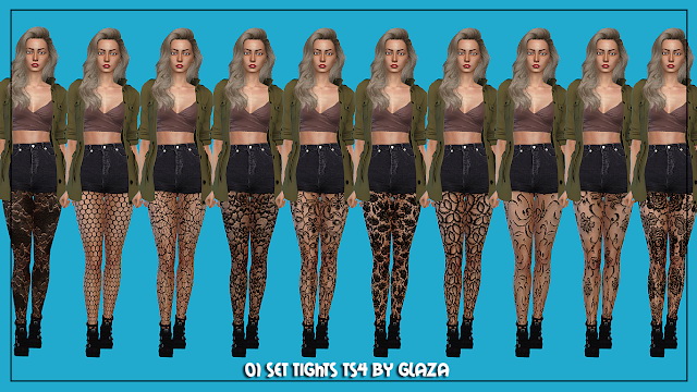 Sims 4 01 set tights at All by Glaza