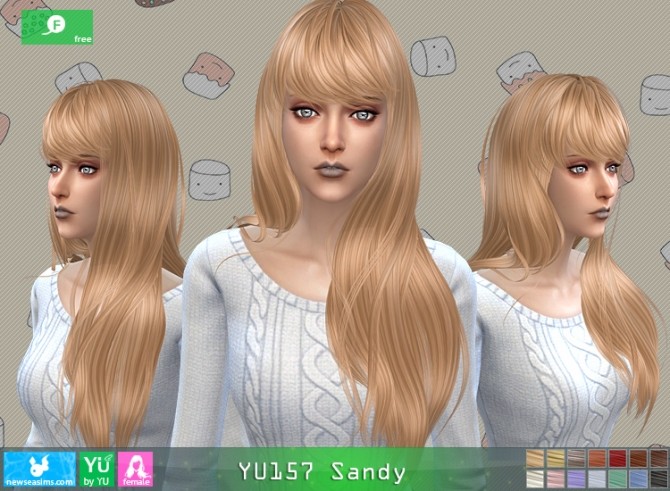 Sims 4 YU157 Sandy hair at Newsea Sims 4