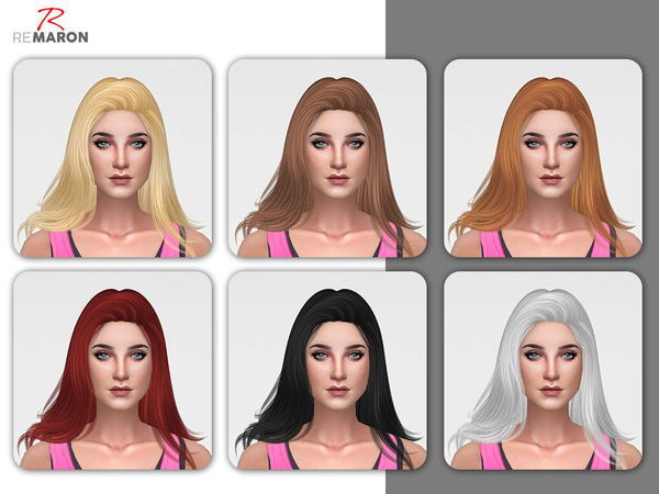 Sims 4 Orchid Hair Retexture by remaron at TSR