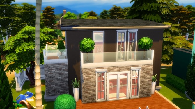 Sims 4 Pupperstone modern mansion by iSandor at Mod The Sims