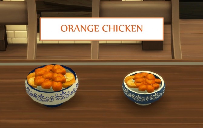 Sims 4 Orange Based Recipes chicken and Mousse by icemunmun at Mod The Sims
