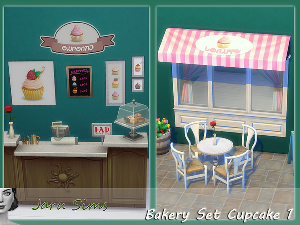 Sims 4 Bakery Set Cupcake 1 by Jaru Sims at TSR