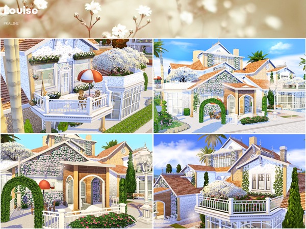 Sims 4 Louise house by Pralinesims at TSR