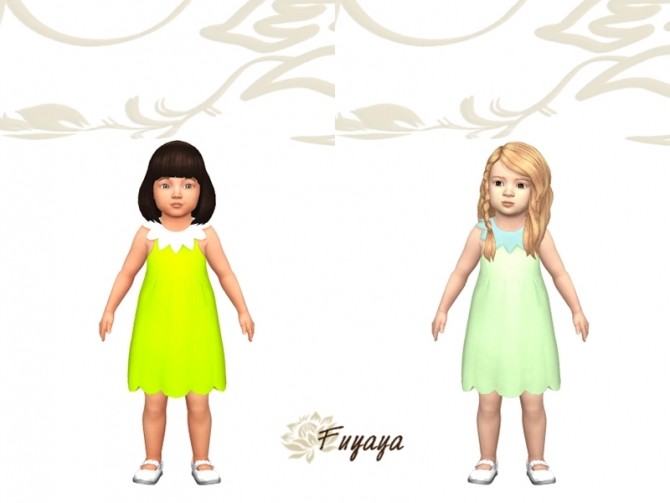 Sims 4 Corolle dress by Fuyaya at Sims Artists