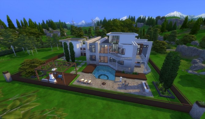 Sims 4 Starlight Drive Mansion by wouterfan at Mod The Sims