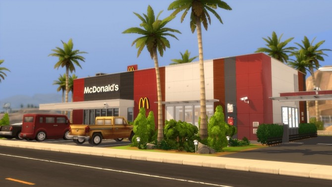 Sims 4 McDonald’s Restaurant #1 by Ansett4Sims at RomerJon17 Productions