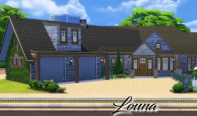 Sims 4 Louna house by Dyo at Sims 4 Fr