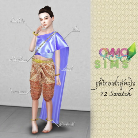 Thai Child Dress at Ommo Sims