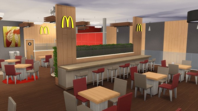 Sims 4 McDonald’s Restaurant #3 by Ansett4Sims at RomerJon17 Productions