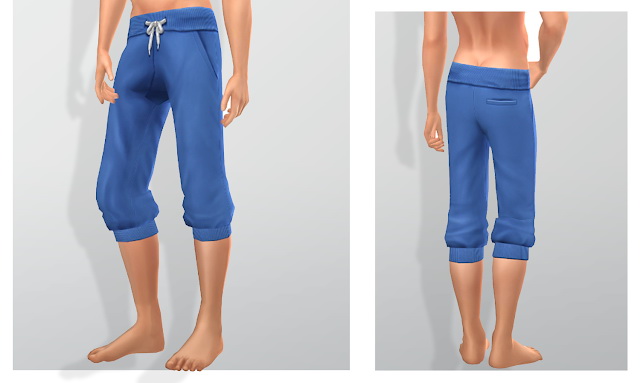Sims 4 Comfy and Practical Slim Cuffed and Yoga Sweatpants at Simsational Designs