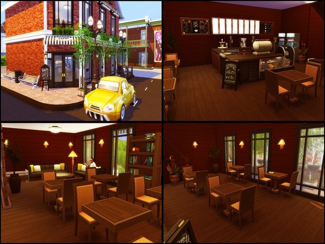 Sims 4 Gloria Shopping Street (NO CC) at MSQ Sims