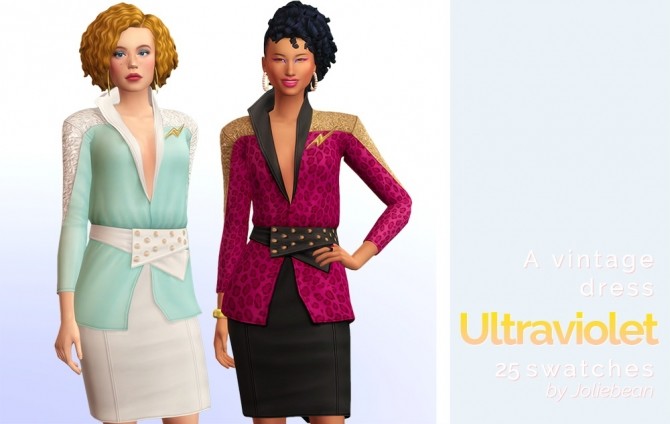Sims 4 Two vintage dresses at Joliebean