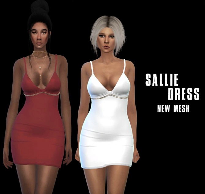 Sims 4 Sallie Dress (P) at Leo Sims