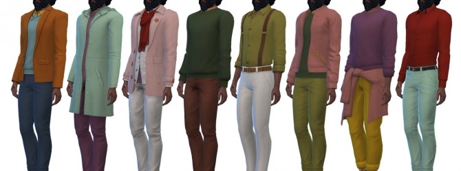 Sims 4 Boys’ Autumn Recolor Collection at Miss Ruby Bird