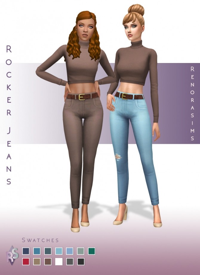 Sims 4 Rocker Jeans at RENORASIMS