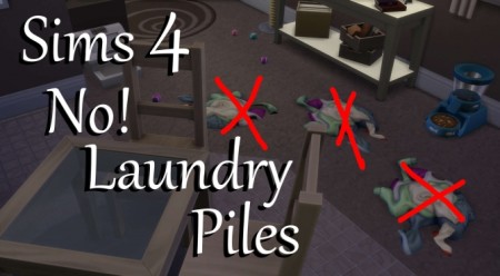 No! Laundry Piles by PolarBearSims at Mod The Sims