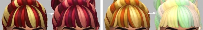 Sims 4 Bubblegum Hairs at Saurus Sims