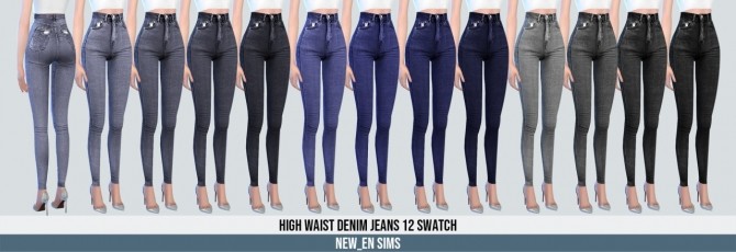 Sims 4 High Waist Jeans at NEWEN
