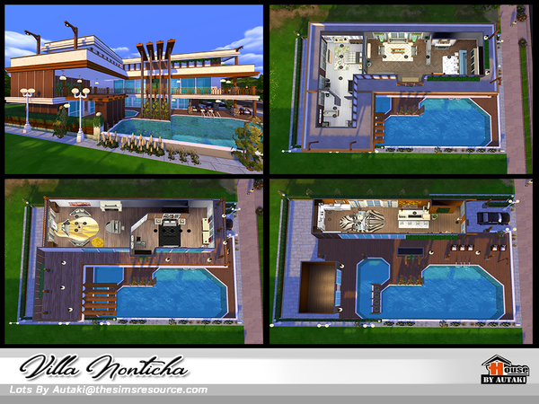 Sims 4 Villa Nonticha by autaki at TSR